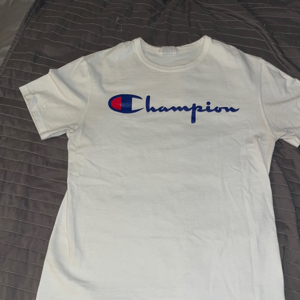 White champion Tee